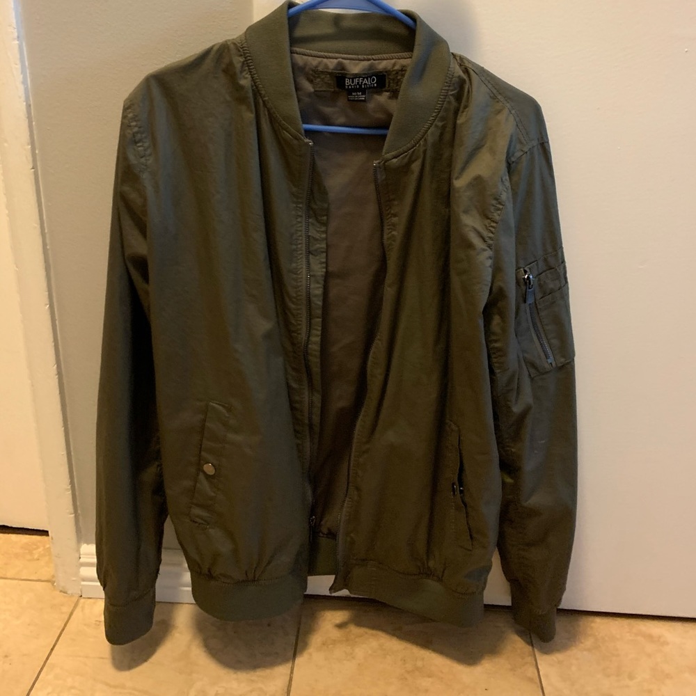 Army green women’s bomber jacket